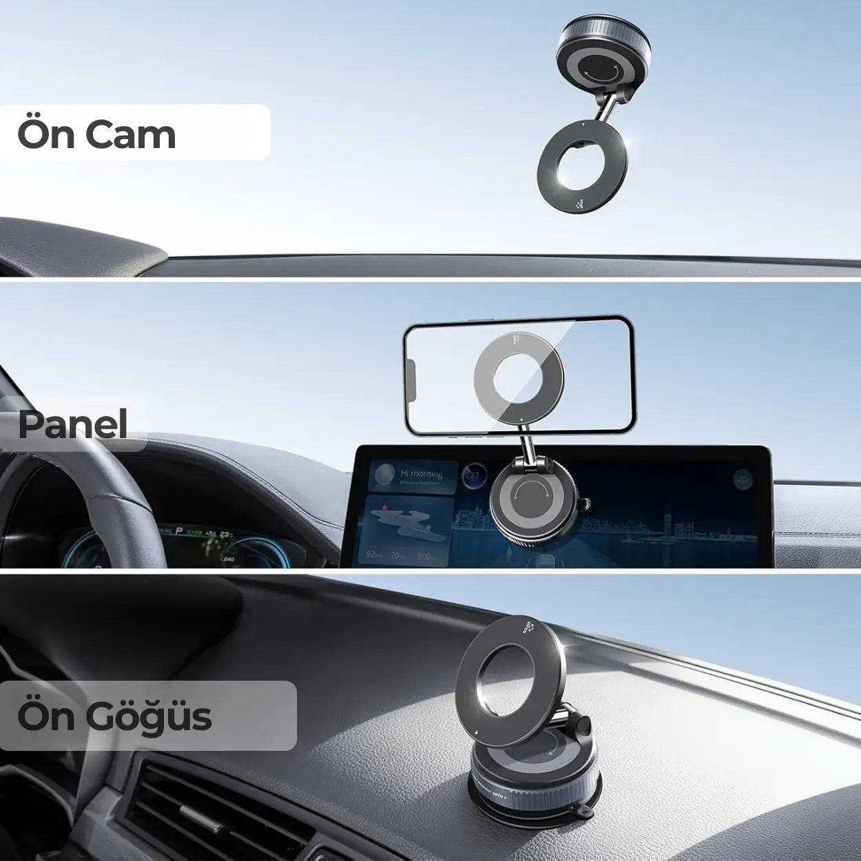 MagVault™ Vakumlu Manyetik Telefon Tutucu