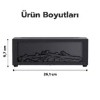 PureAura™ Şömine Hava Nemlendirici Aromaterapi